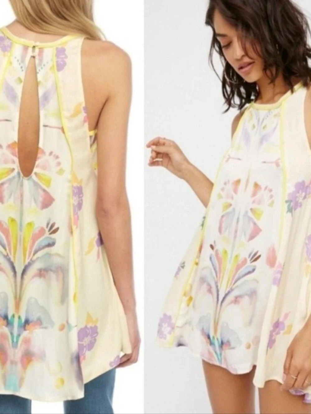 Free People Dream Free Mini Dress Size XS NEW NWT Boho Festival Concert